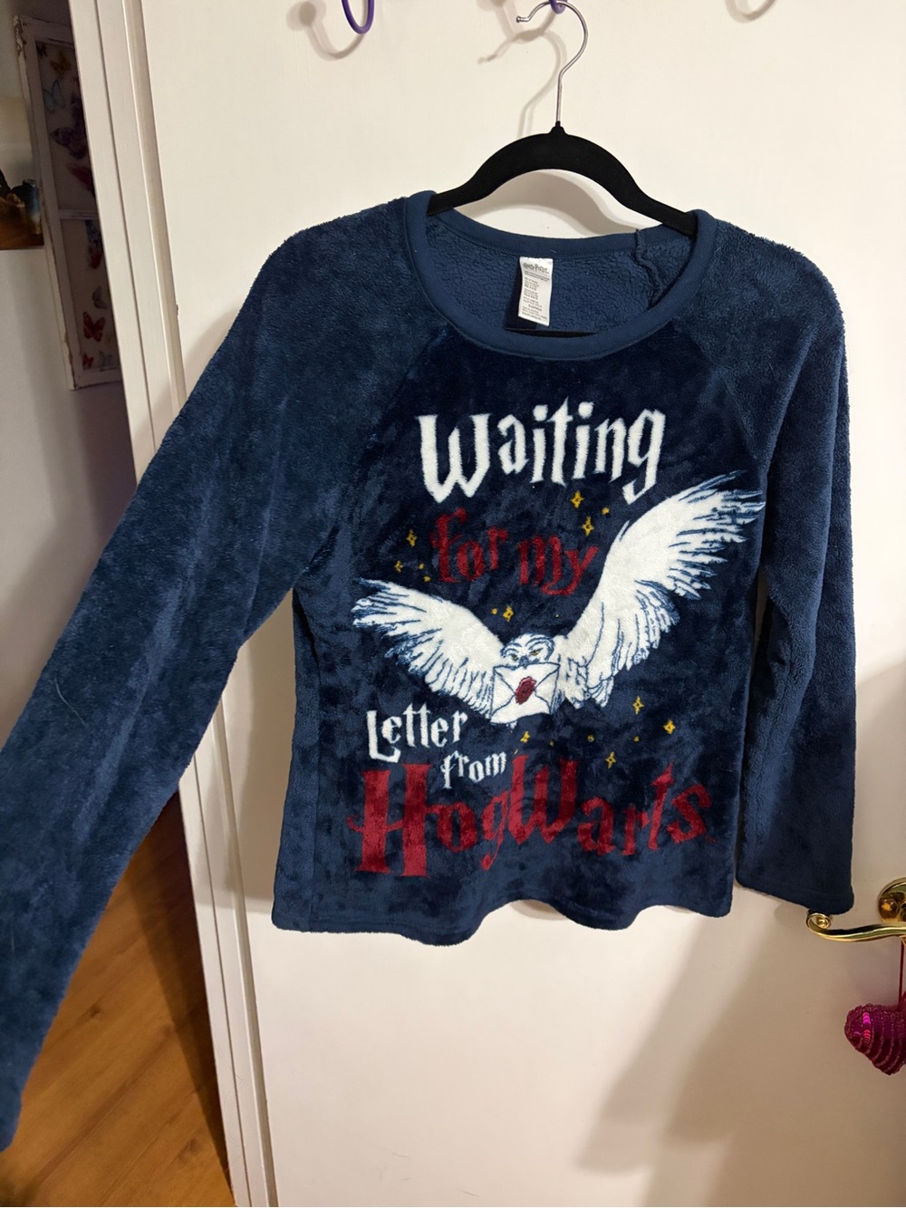 💜 Medium Harry Potter Navy Sleepwear Pajama Top